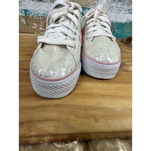 Y2k Bongo Chunky Platform Sequins Sneakers size 7.5 - Picture 6 of 7